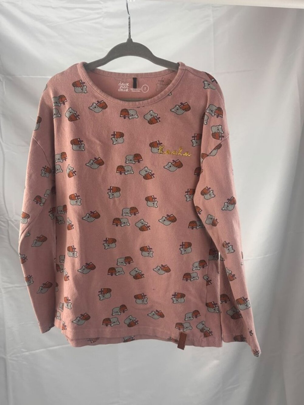 DEUX PAR DEUX Girls Long Sleeve Graphic Top – Size 7 - Picture 2 of 4
